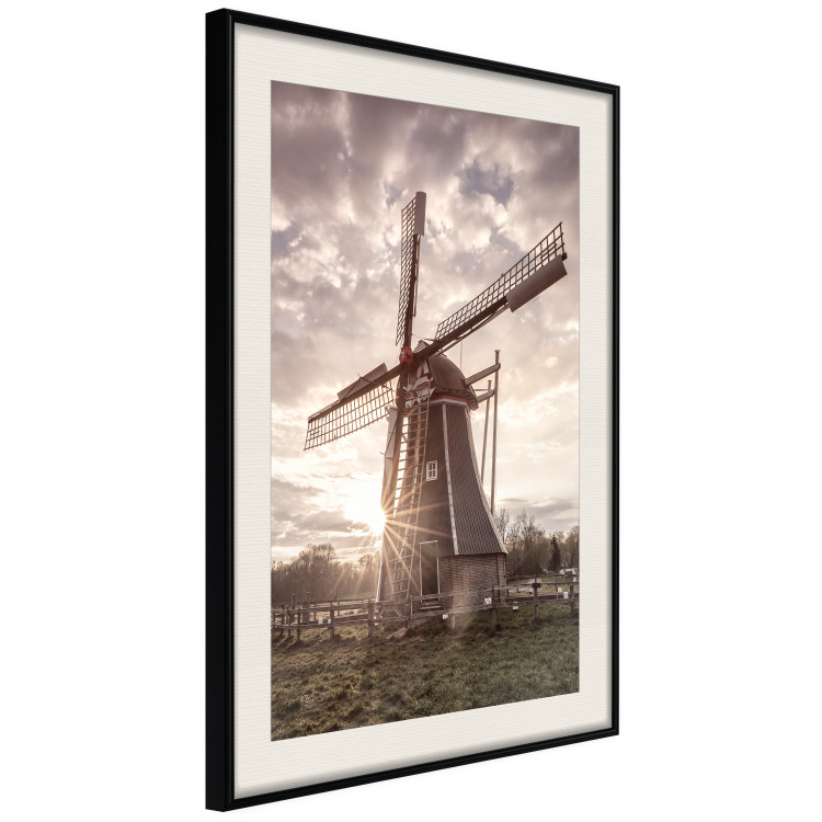 Poster Wind of Memories - landscape of a large windmill against a sunny sky 137918 additionalImage 10