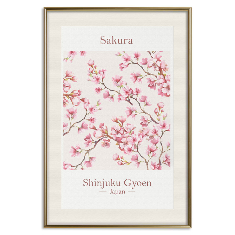 Wall Poster Sakura - English and Japanese text with pink flower 138218 additionalImage 8