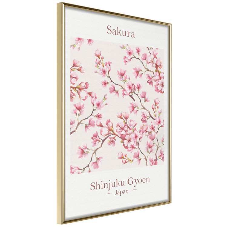 Wall Poster Sakura - English and Japanese text with pink flower 138218 additionalImage 15