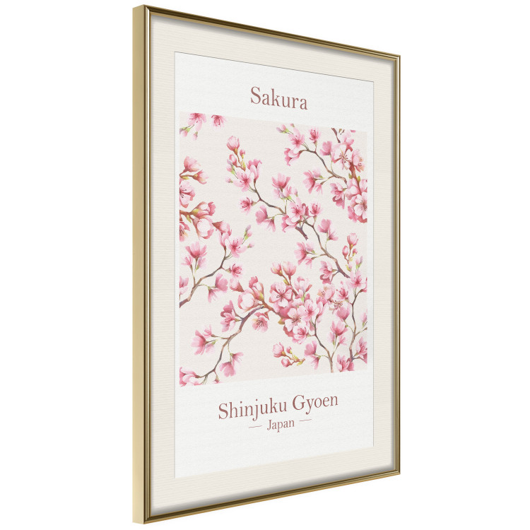 Wall Poster Sakura - English and Japanese text with pink flower 138218 additionalImage 18