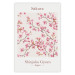 Wall Poster Sakura - English and Japanese text with pink flower 138218
