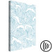 Canvas Sea of Japan (1-piece) Vertical - abstraction in blue waves 142418 additionalThumb 6