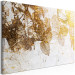 Canvas In the Golden Garden (1-piece) Wide - flowers reflected in marble 143418 additionalThumb 2