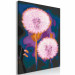 Paint by number Fluffy Balls - Large Pink Dandelions on a Dark Two-Color Background 146218 additionalThumb 4