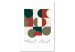 Canvas Holly Jolly - Abstract Shapes in Festive Colors 148018