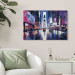 Canvas Print New York - Evening City Lights in Pink Shades 151918 additionalThumb 9