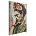 Large canvas print Frida Kahlo - A Colorful Portrait of a Woman on a Cracked Wall [Large Format] 152218 additionalThumb 3