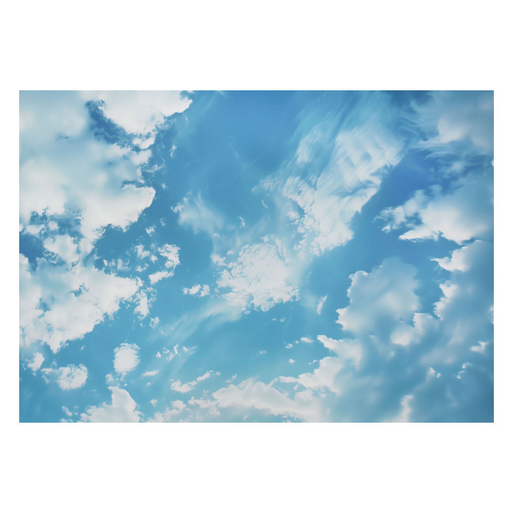 Photo Wallpaper A Serene Sky - A Bright Blue View With Clouds on a Sunny Day 159918 additionalImage 1
