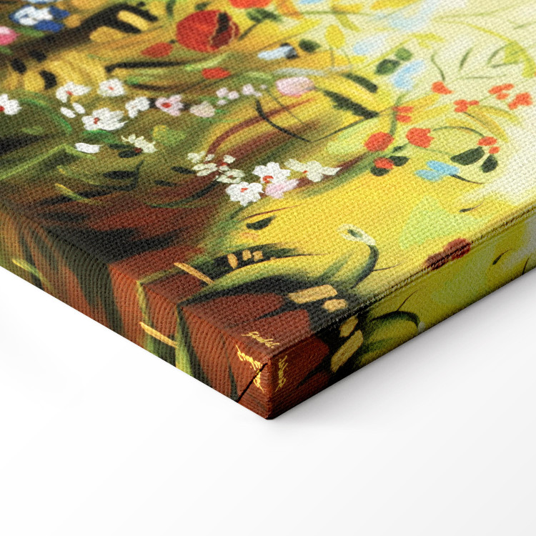 Canvas Print Charming Meadow (1-piece) - Colourful composition of small flowers 48618 additionalImage 6