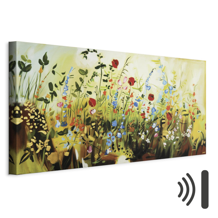 Canvas Print Charming Meadow (1-piece) - Colourful composition of small flowers 48618 additionalImage 8