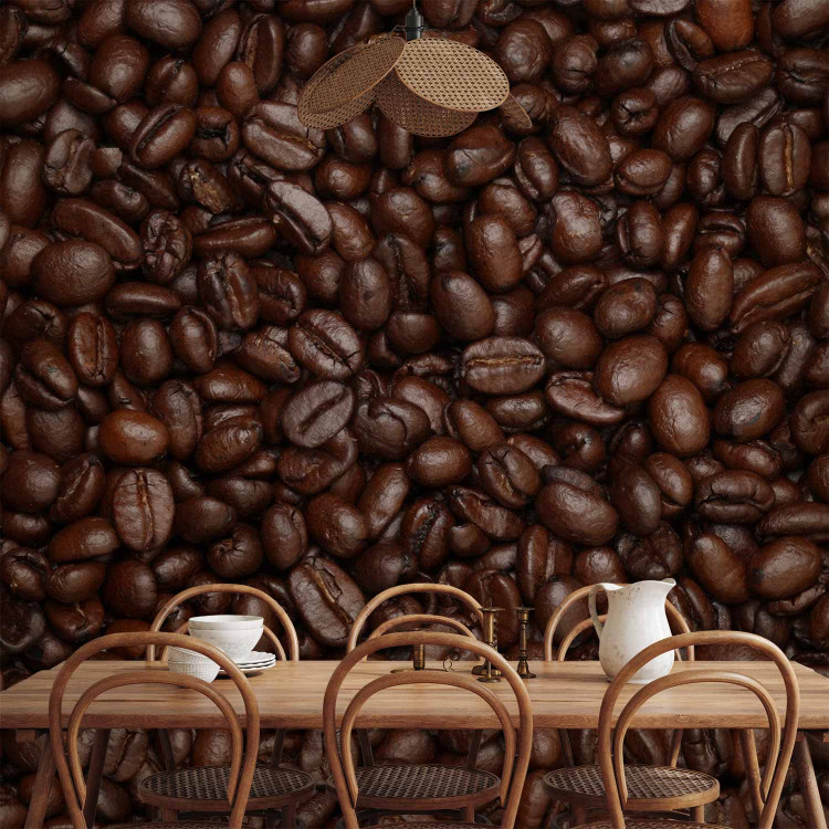 Wall Mural Coffee Beans - Energetic Motif of Coffee Beans for the Kitchen or Dining Room 60218 additionalImage 6