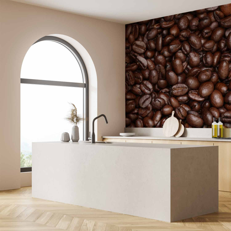 Wall Mural Coffee Beans - Energetic Motif of Coffee Beans for the Kitchen or Dining Room 60218 additionalImage 7
