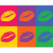 Photo Wallpaper Kiss - Pop art-style lips in different colors and compositions 61218 additionalThumb 5