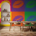 Photo Wallpaper Kiss - Pop art-style lips in different colors and compositions 61218 additionalThumb 4