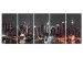 Canvas Print New York: Insomnia (5-piece) - City Immersed in Nightly Silence 98218
