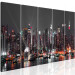 Canvas Print New York: Insomnia (5-piece) - City Immersed in Nightly Silence 98218 additionalThumb 2