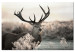 Canvas Mighty Horns (1-piece) - Majestic Deer surrounded by Nature 106128