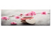 Canvas Art Print Tricolor Pebbles (1-part) Wide - Oriental Cherry Blossom 107228