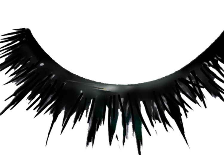 Poster Long Eyelashes - black and white abstract composition in glamour style 116328 additionalImage 8