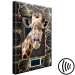 Canvas Print Giraffe Portrait (1-part) - Animal Against Textured Pattern Background 116428 additionalThumb 6