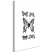 Canvas Print Five Butterflies (1 Part) Vertical 116928 additionalThumb 2