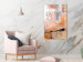 Canvas Apricot interior - an abstract composition in a painterly style 122328 additionalThumb 3