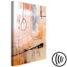 Canvas Apricot interior - an abstract composition in a painterly style 122328 additionalThumb 6