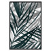 Poster In the Shade of Leaves - black and white leaves casting shadows on a white wall 122628 additionalThumb 15
