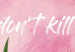 Poster Don't Kill My Summer Vibe - white text and flamingos on a pink background 123028 additionalThumb 10