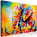 Canvas Colourful Animals: Elephant (1 Part) Wide 127028 additionalThumb 2