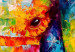 Canvas Colourful Animals: Elephant (1 Part) Wide 127028 additionalThumb 5