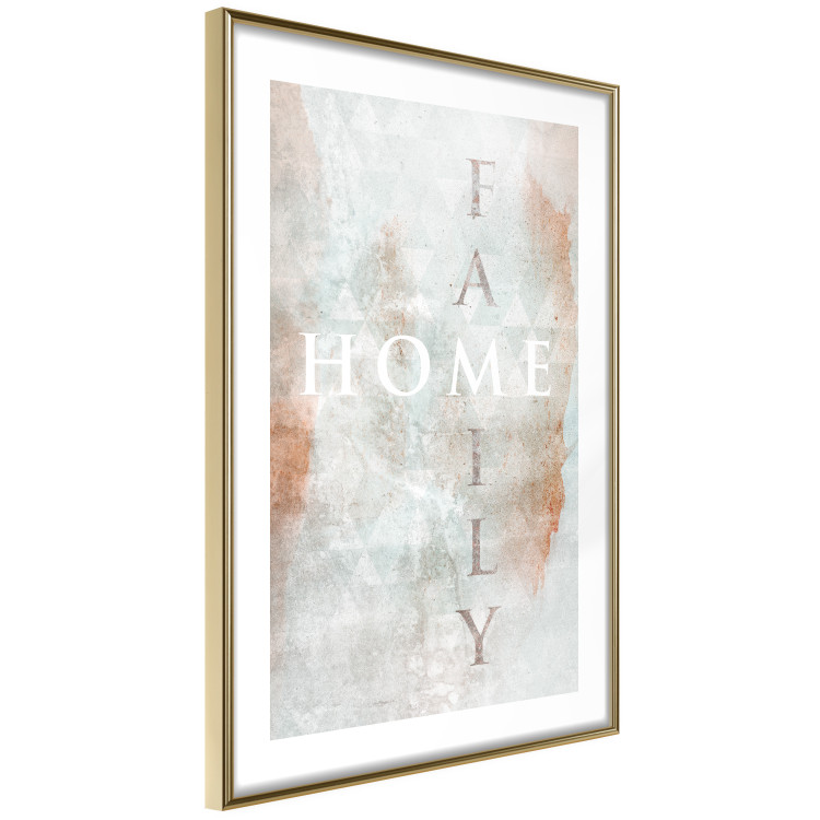 Poster Minty Home - English inscription on slightly brown texture 128028 additionalImage 7