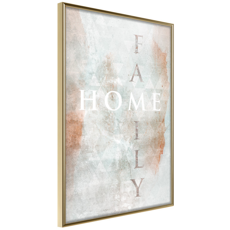 Poster Minty Home - English inscription on slightly brown texture 128028 additionalImage 12