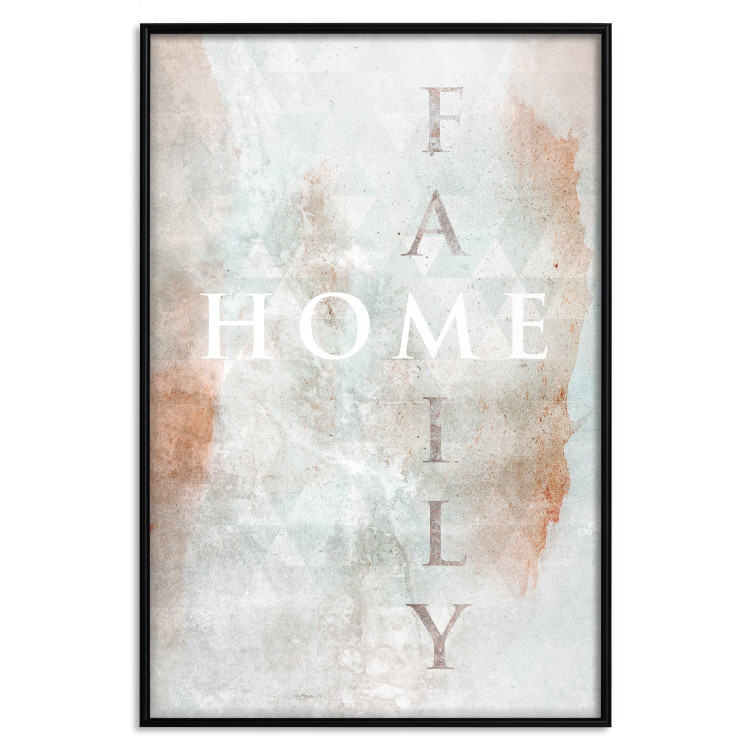 Poster Minty Home - English inscription on slightly brown texture 128028 additionalImage 18
