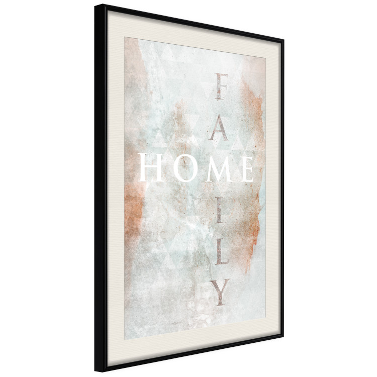 Poster Minty Home - English inscription on slightly brown texture 128028 additionalImage 2