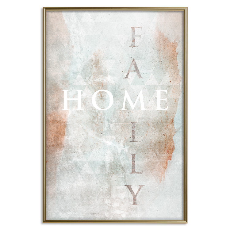 Poster Minty Home - English inscription on slightly brown texture 128028 additionalImage 21