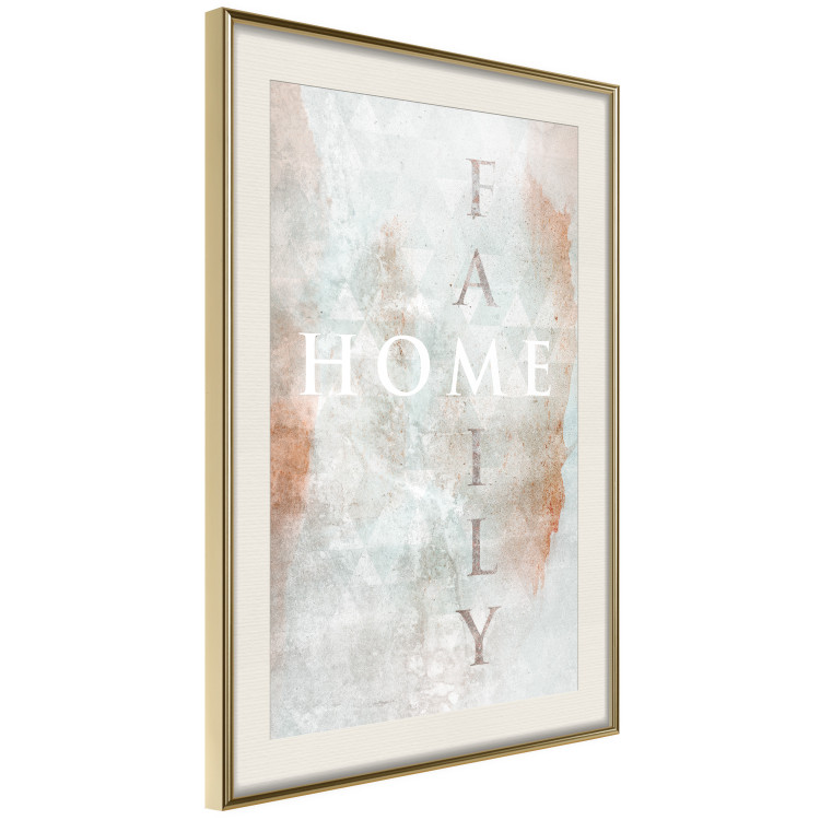 Poster Minty Home - English inscription on slightly brown texture 128028 additionalImage 3