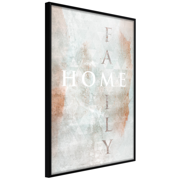 Poster Minty Home - English inscription on slightly brown texture 128028 additionalImage 13