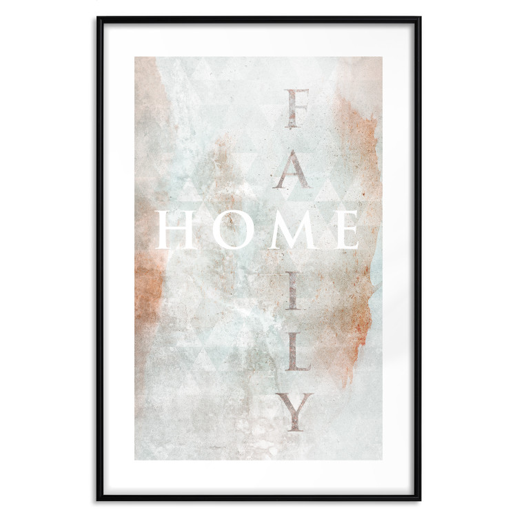 Poster Minty Home - English inscription on slightly brown texture 128028 additionalImage 15