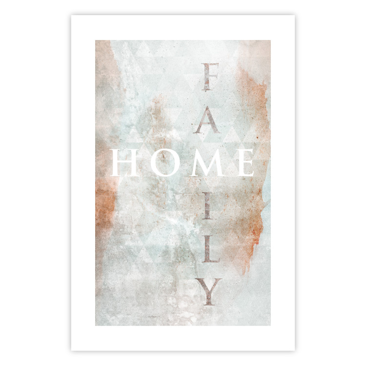 Poster Minty Home - English inscription on slightly brown texture 128028 additionalImage 19