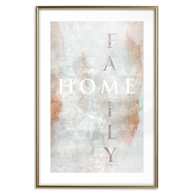 Poster Minty Home - English inscription on slightly brown texture 128028 additionalImage 14