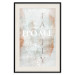 Poster Minty Home - English inscription on slightly brown texture 128028 additionalThumb 19