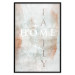 Poster Minty Home - English inscription on slightly brown texture 128028 additionalThumb 16