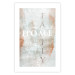 Poster Minty Home - English inscription on slightly brown texture 128028 additionalThumb 25