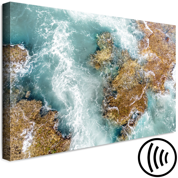 Canvas Print Ningaloo Reef (1-piece) Wide - landscape of the blue ocean and waves 129828 additionalImage 6