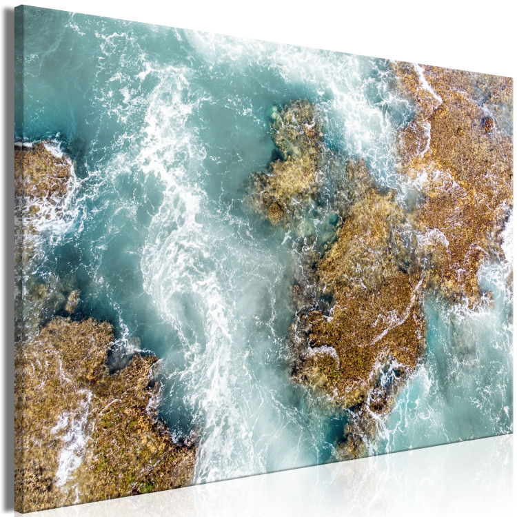 Canvas Print Ningaloo Reef (1-piece) Wide - landscape of the blue ocean and waves 129828 additionalImage 2