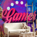 Photo Wallpaper Hobby - modern English lettering on a colourful background with a game motif 130428 additionalThumb 5