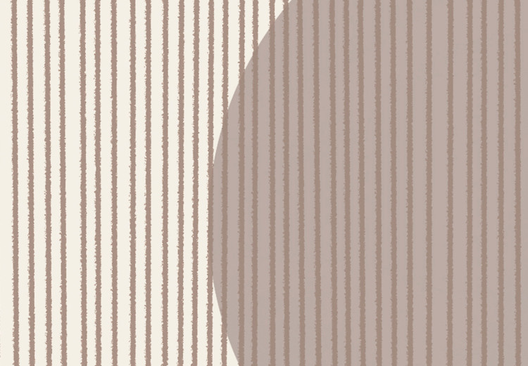 Canvas Wheels and lines - Abstraction with figures on a beige background 136528 additionalImage 5