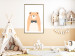 Poster Bear in a Bowtie - colorful funny bear on a white contrasting background 138128 additionalThumb 12