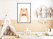 Poster Bear in a Bowtie - colorful funny bear on a white contrasting background 138128 additionalThumb 10